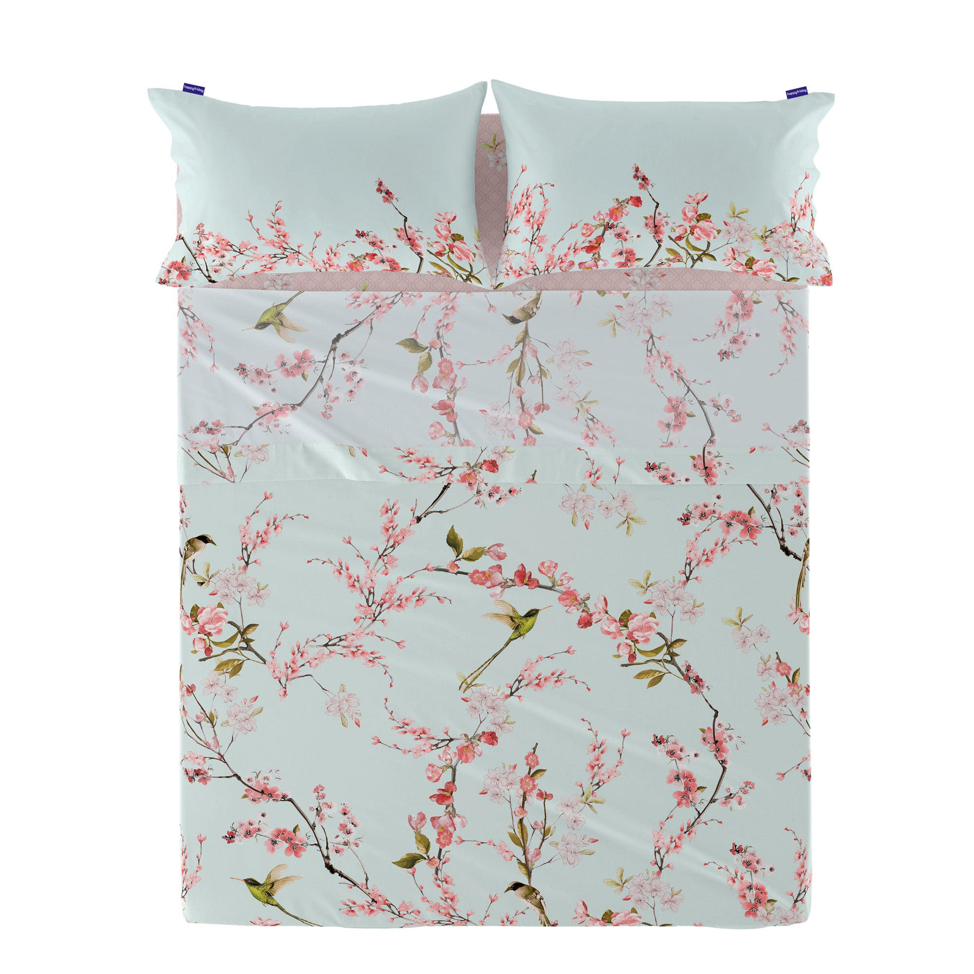 OBERBETTLAKEN chinoiserie 160x270 cm mehrfarbig - Multicolor, Textil (160/270cm) - Happy Friday