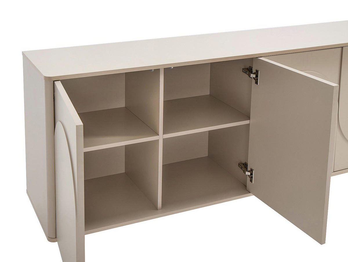 SIDEBOARD - 180 cm x 40 cm - holz - beige Delorina - Beige, Holz (180/80.5/40cm) - Vente-Unique