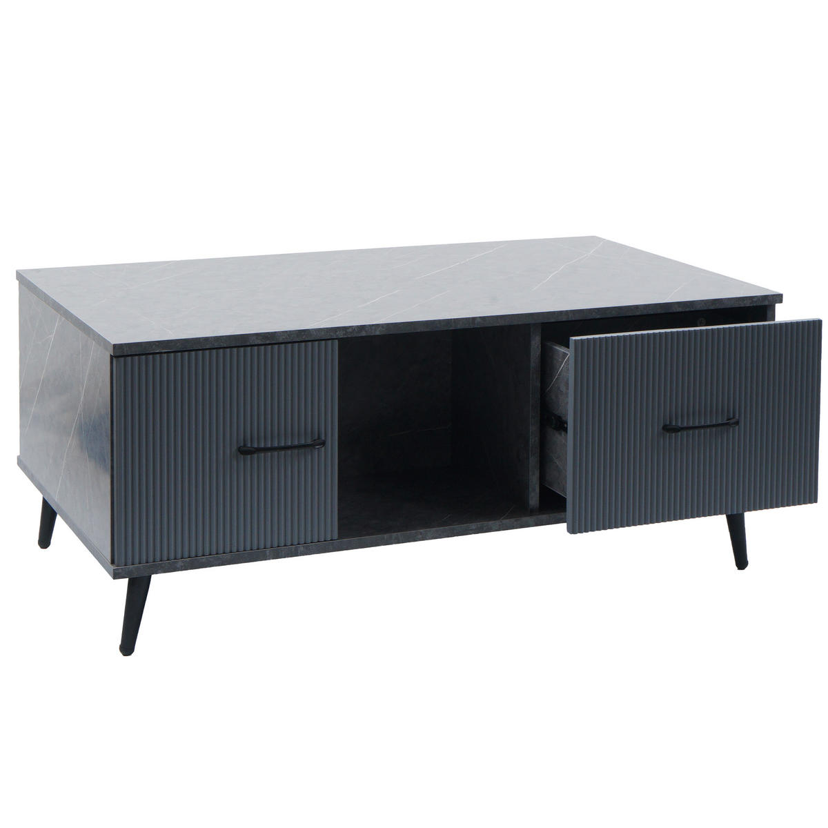 COUCHTISCH eckig Grau - Grau, Holz (60/100/43cm) - MCW