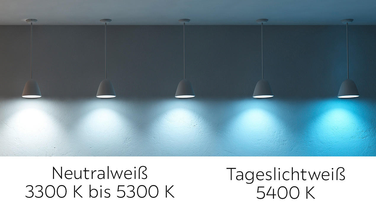 Farbtemperatur in der Küche - kaltes Licht
