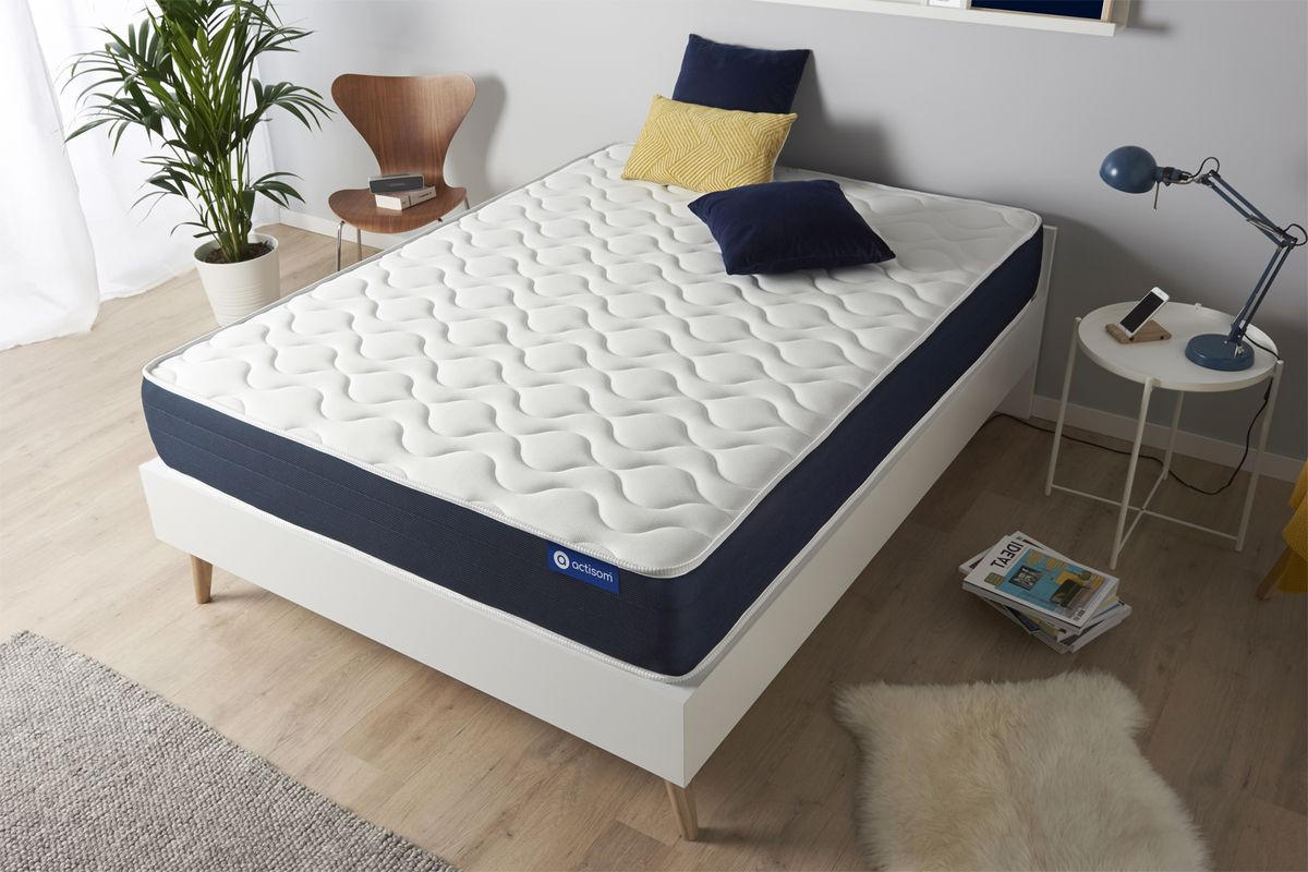 MATRATZE Actimemo sleep Memory-Schaum 90 x 190 cm h1 - Weiß, Textil (90/190cm) - ACTISOM