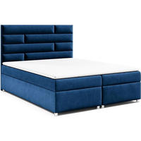BOXBETT Trinity K-5 Bonellfederkern inkl. Topper - Blau, Holz/Holzwerkstoff (180/200cm) - Best For Home