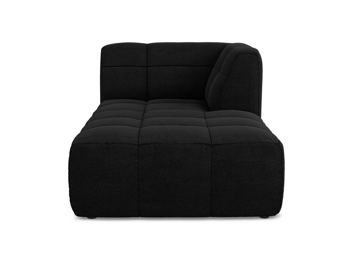 SOFAELEMENT Rechts Bouclé Stoff Schwarz - Schwarz, Holzwerkstoff/Kunststoff (101/77/175cm) - Makamii