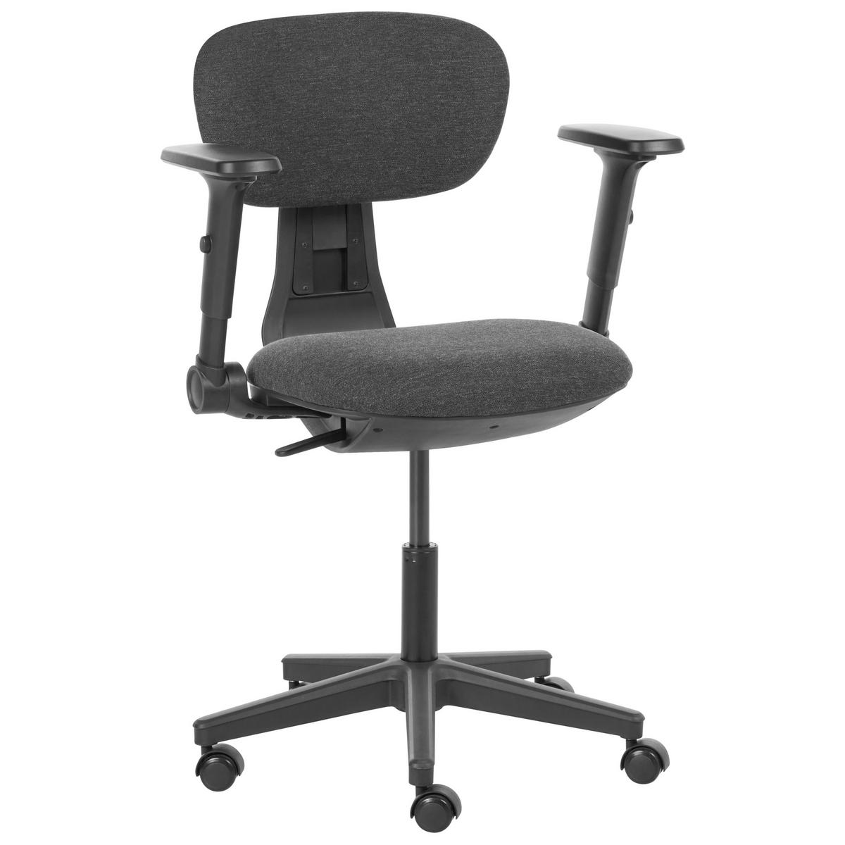 KANCELÁŘSKÁ ŽIDLE Látka Černá Core - černá, textil (68/88/68cm) - Beliani