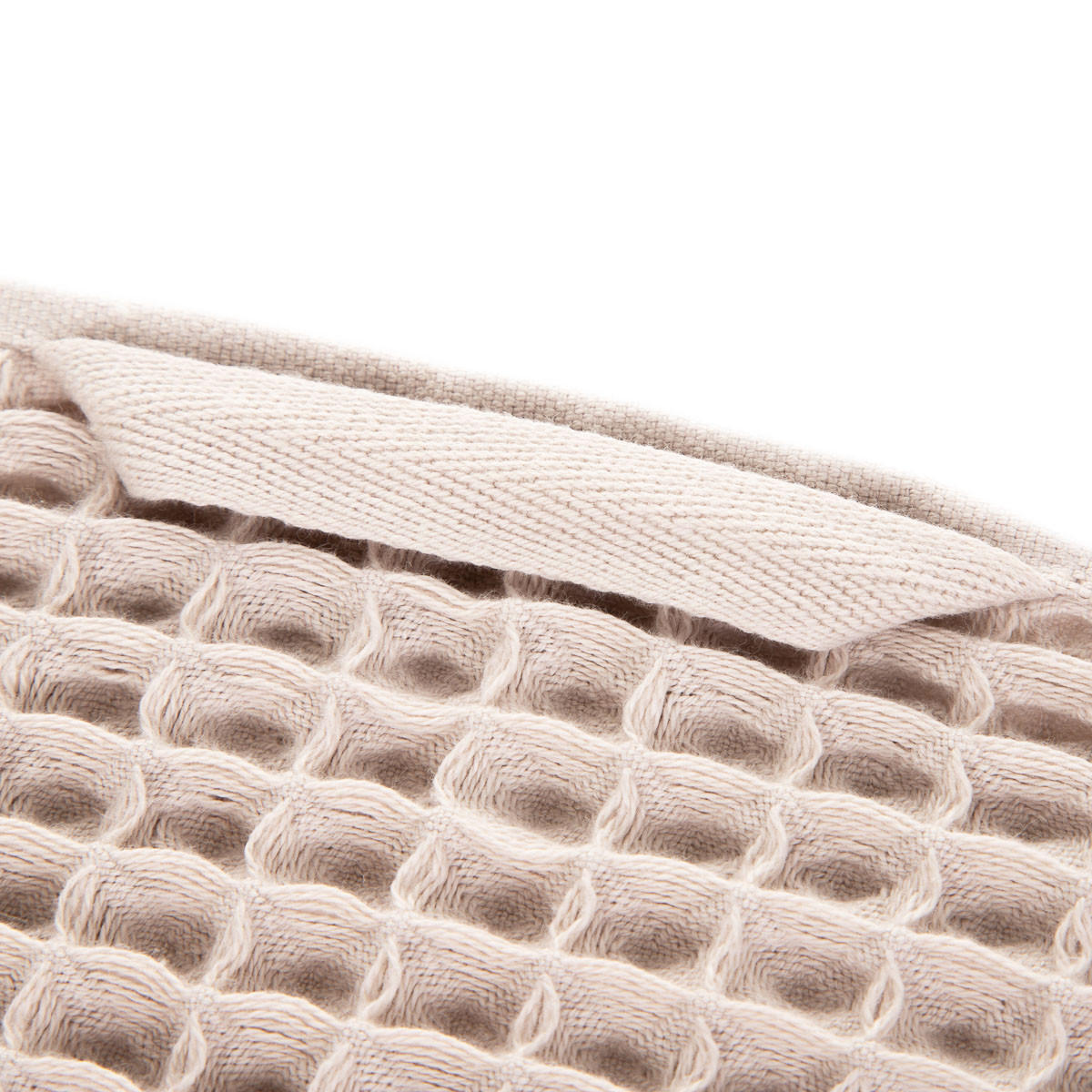 BADETUCH Vaffel beige 50/90 cm - Beige, Textil (50/90cm) - Homla