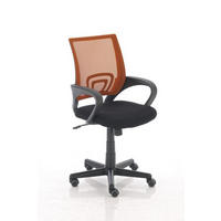 BÜROSTUHL Genf mit Netzbezug, Orange - Orange, Kunststoff/Textil (56/100/54cm) - TPFLiving