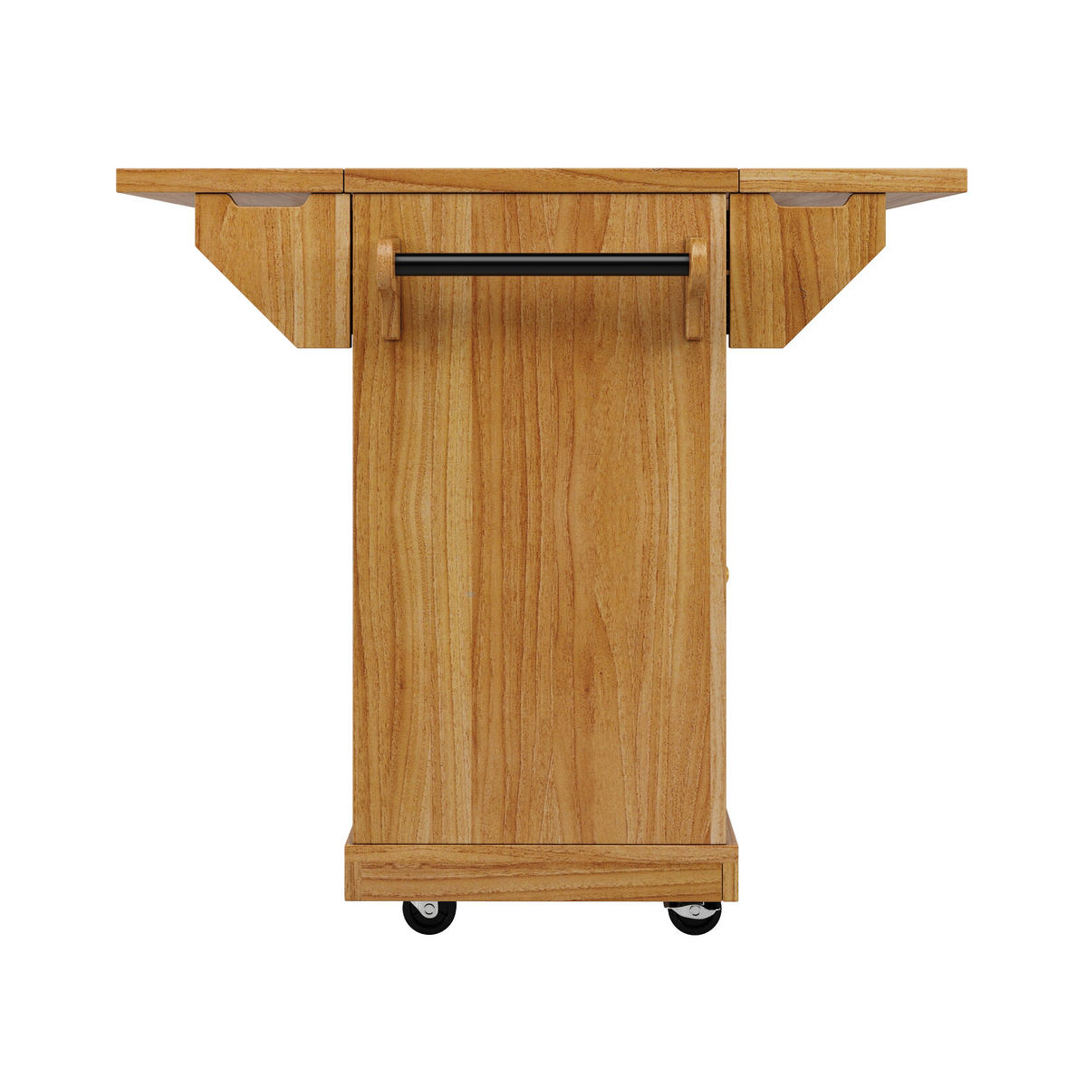 KÜCHENINSEL DE-41170 142,5/40-80/95 cm mit ausklappbaren Tischverlängerungen Dunkelbraun - Dunkelbraun, Holzwerkstoff (142.5/95/80cm) - ComfortXL