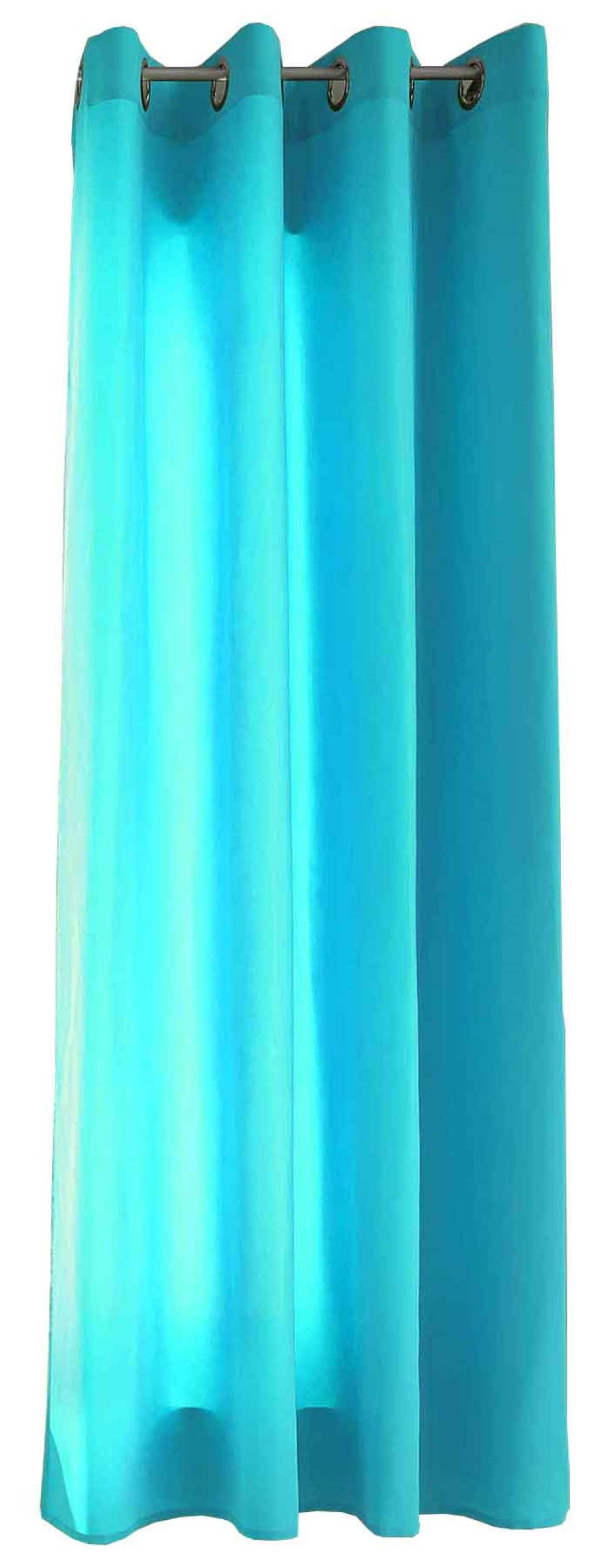 VORHANG BERLIN HxB 145x140cm Türkis - Türkis, Textil (140/145cm) - Gardinenbox