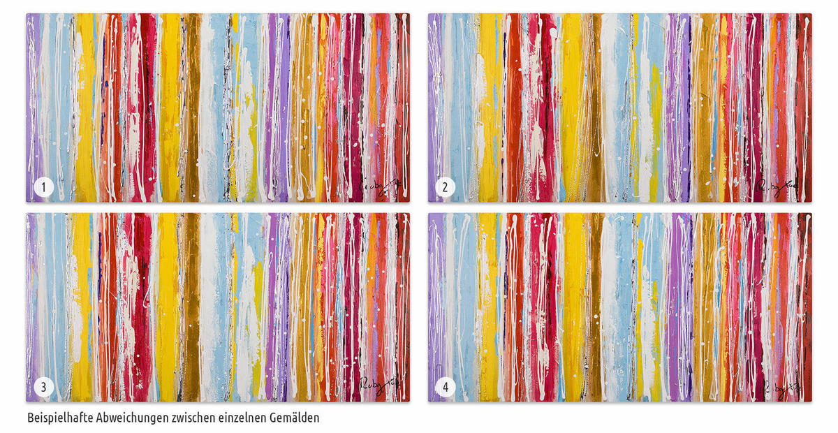 ACRYLBILD HANDGEMALT 120/60 cm - Multicolor, Holz/Textil (120/60cm) - KUNSTLOFT