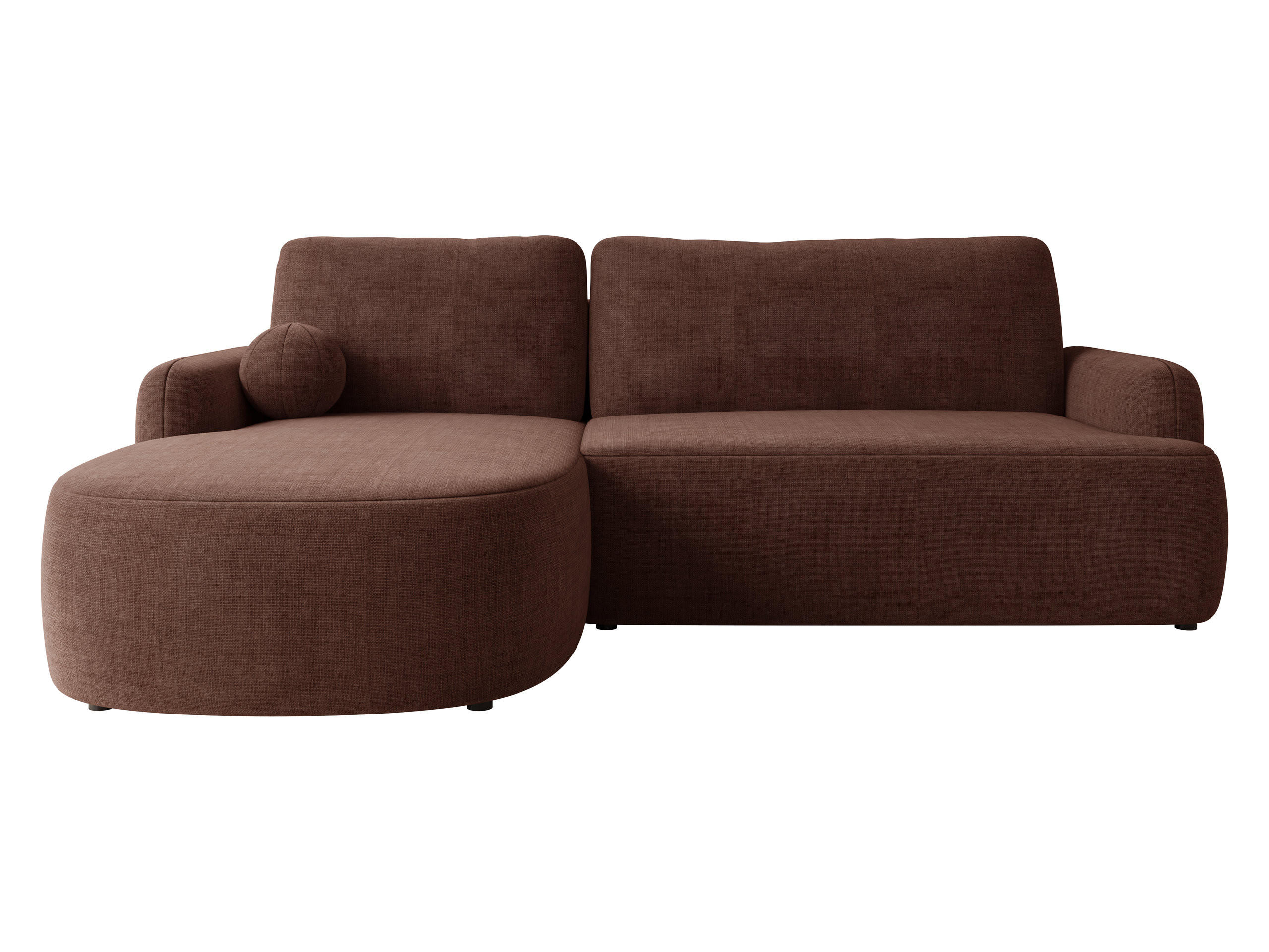 COLTAR Loridu Premium, Stanga - culoare lemn de nuc/negru, material plastic/material textil (250/174cm) - MIRJAN24