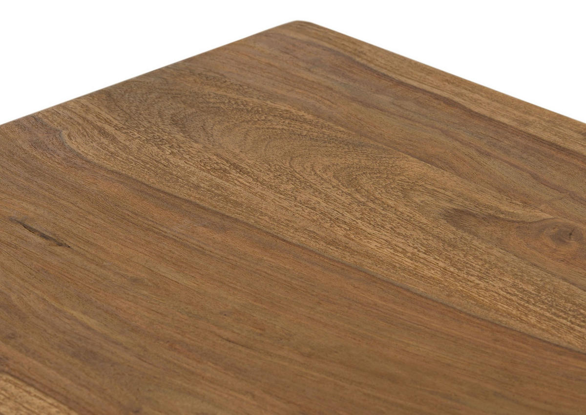 TV-BOARD Sheesham 220x40x48 natur sandgestrahlt lackiert MALMÖ 2 #224 - Naturfarben, Holz (40/48/220cm) - Massivmoebel24