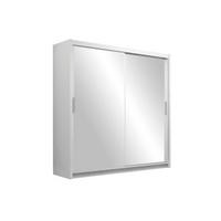 KLEIDERSCHRANK Nantes 203 Weiß, mit Spiegel - Weiß, Holzwerkstoff (203/215/61cm) - Bettso