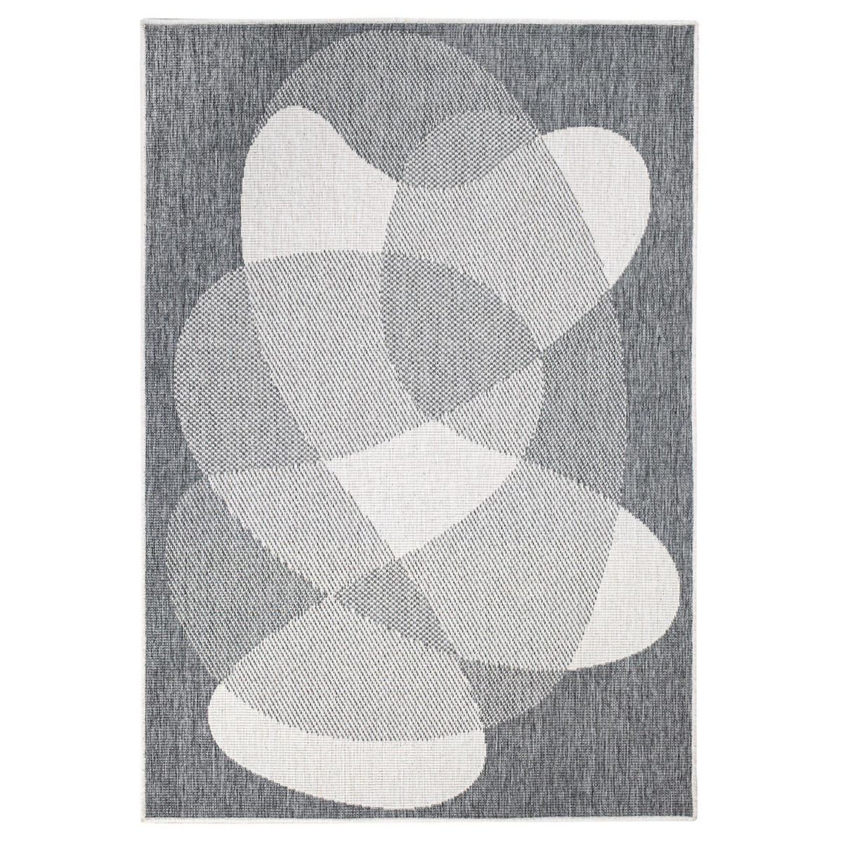 OUTDOOR-TEPPICH DuoRug 5835 Grau 120x170 cm - Grau, Textil (120/170cm) - carpet city