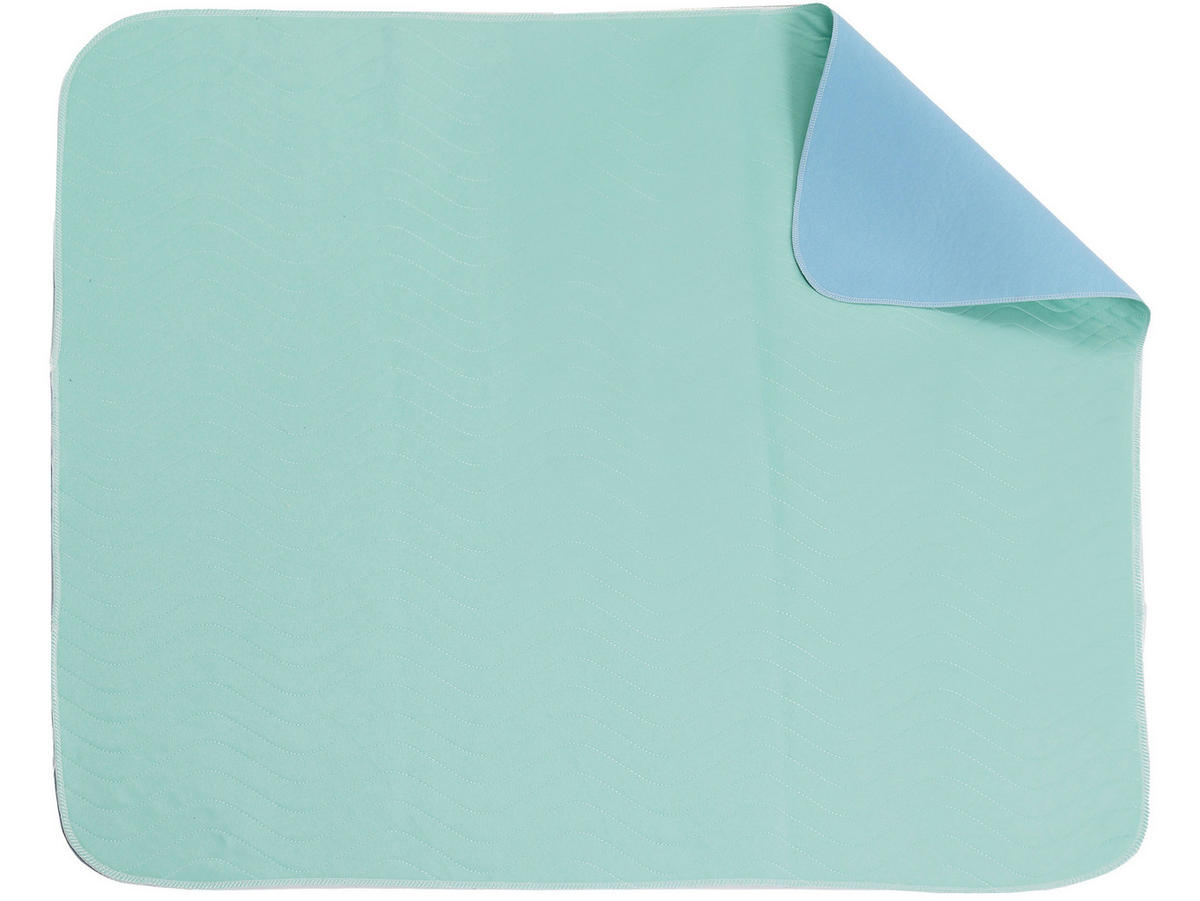 INKONTINENZAUFLAGE, 75x90 cm, 100% Polyester, Blau - Türkis, Textil (75/90cm) - Zollner