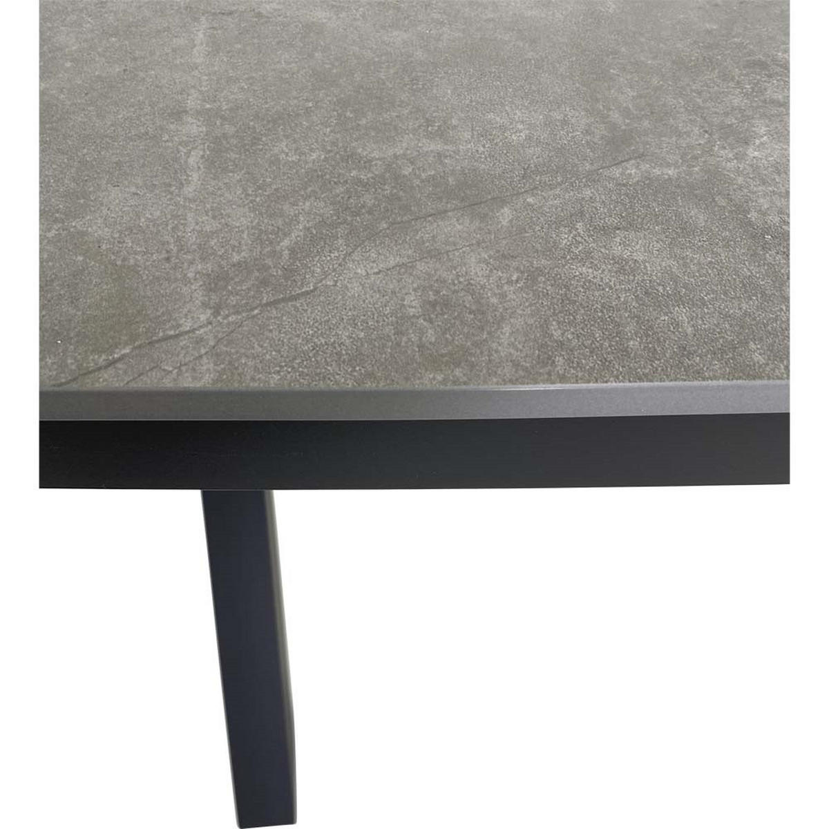 GARTENTISCH Davos - Grau - 200/100/74 cm - Grau, Metall (200/100/74cm) - Lesli Living
