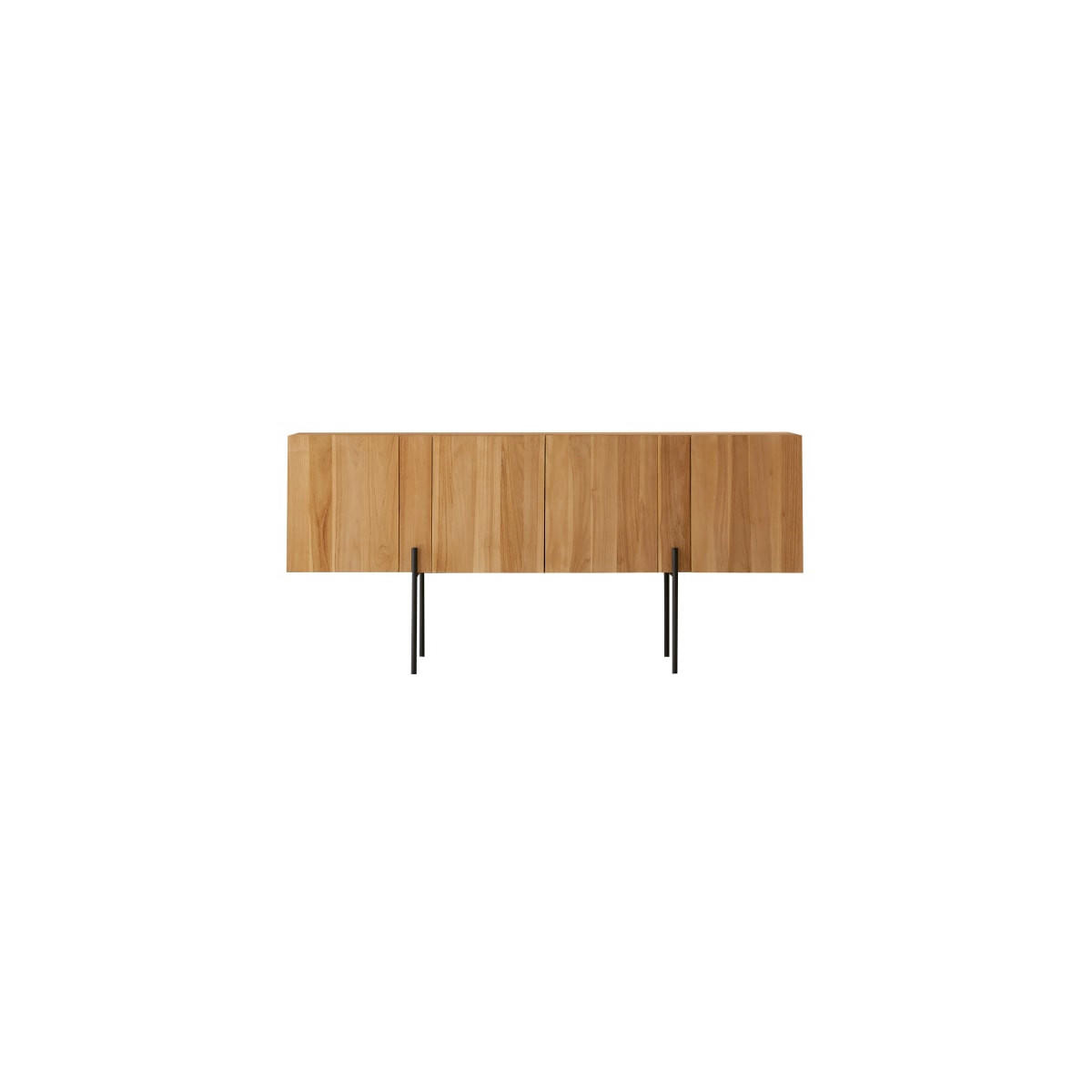 SIDEBOARD Honorine Natur aus Teak - Naturfarben, Holz (165/76/55cm) - Tikamoon