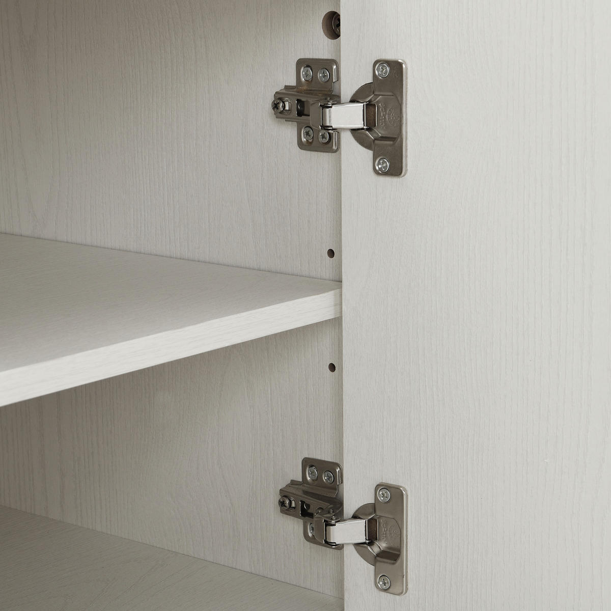 SCHUHSCHRANK aus MDF 60x40x61cm in Weiß Holzoptik mit offenen Fach - Weiß, Holzwerkstoff (60/61/40cm) - Modfu