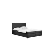 BOXBETT Mit Bettkasten Und Matratze + Topper RUGIA Stoff Velvet Dunkelgrau 120x200 cm H2-Pocket - Dunkelgrau, Holz/Holzwerkstoff (120/200cm) - Kaiser Möbel