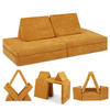 KINDERSOFA Spielparadies - Gelb, Textil (66/52/150cm) - Linodino