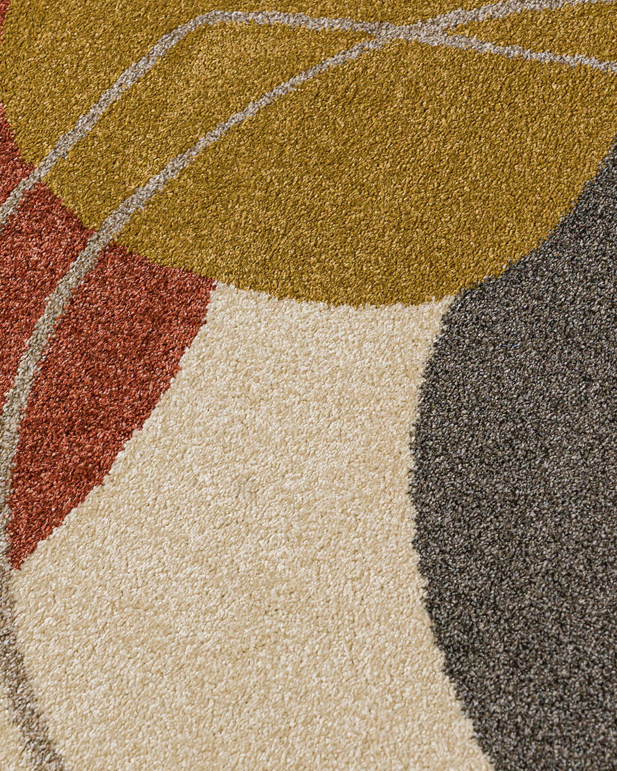 TEPPICH Beige Geometrisch In-Outdoor Pflanzlich Kurzflor Rechteckig 120 x 170 cm - Beige/Multicolor, Textil (120/170cm) - Mazovia