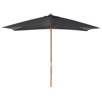 SONNENSCHIRM Dunkelgrau 300/200/250 cm - Dunkelgrau, Kunststoff (300/200cm) - PANGIVO