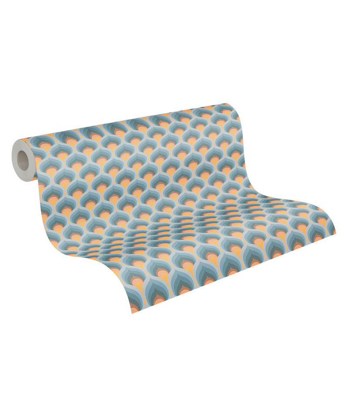 VLIESTAPETE Türkis 53/850 cm - Türkis, Textil (53/1cm) - KUNSTLOFT