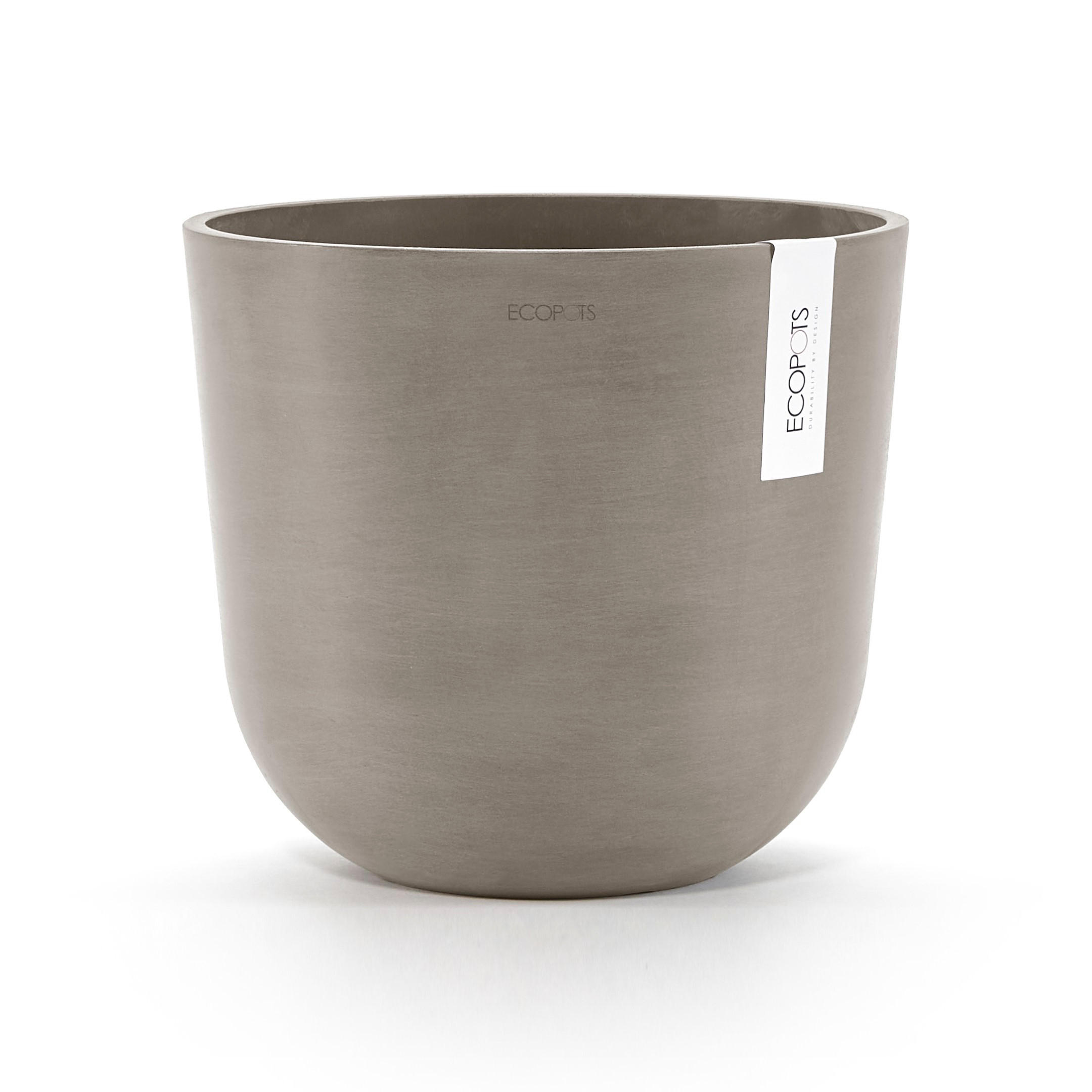 BLUMENTOPF Oslo 25/21,8 cm Taupe - Taupe, Kunststoff (25/21.8cm) - Ecopots