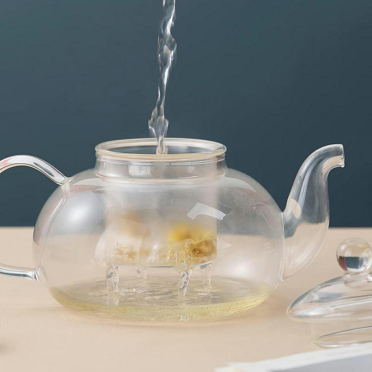 TEEKANNE aus Glas mit Teesieb 1000 ml - Transparent, Glas (13/30cm)