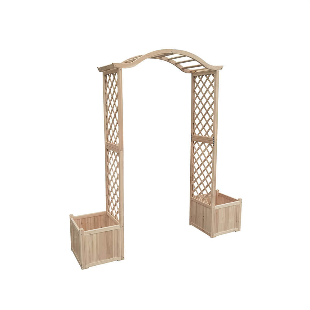 ROSENBOGEN ARCO - Natur - Naturfarben, Holz (183/200/43cm) - Home Deluxe