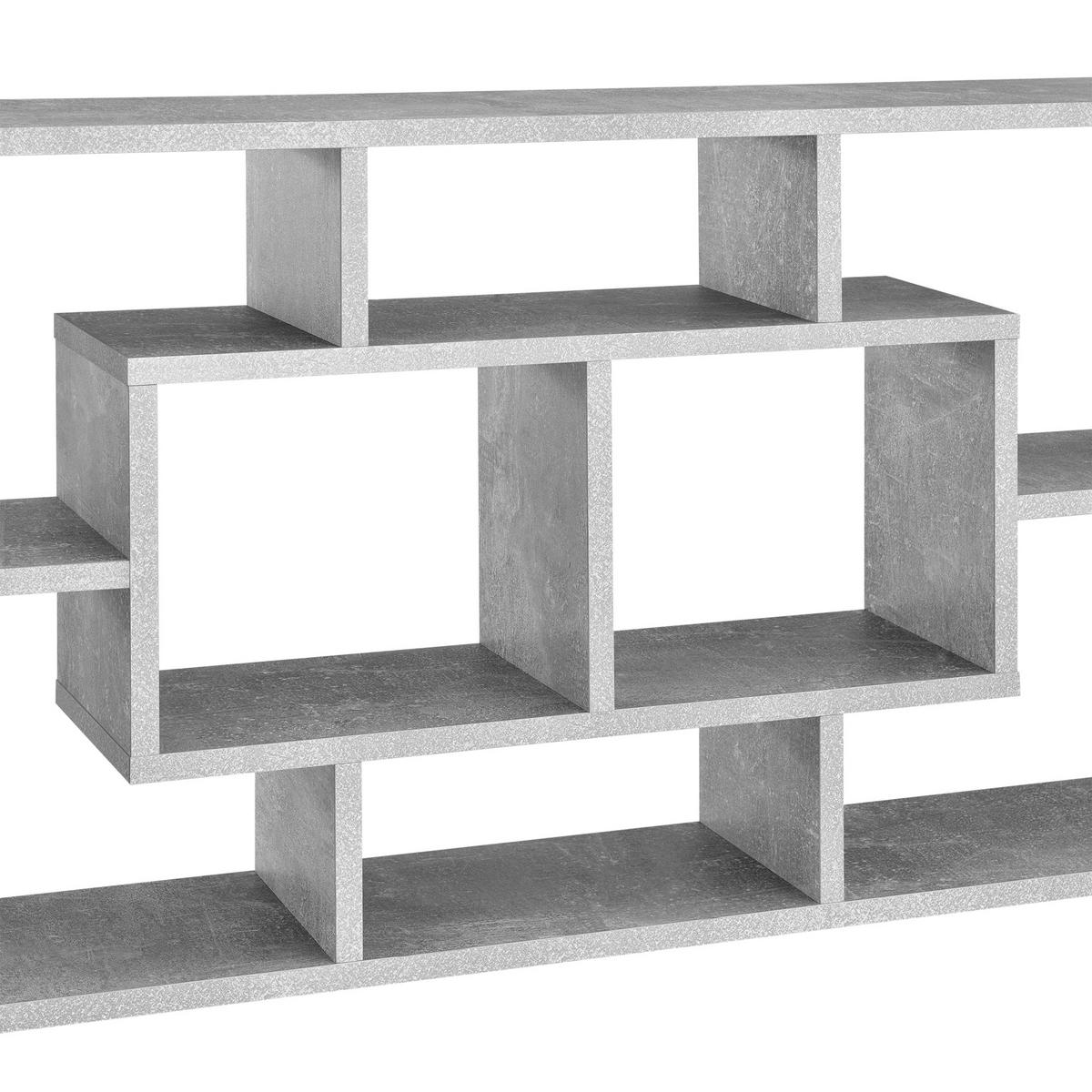 WANDREGAL Saputit - Grau, Holzwerkstoff (85/48/16cm) - [en.casa]