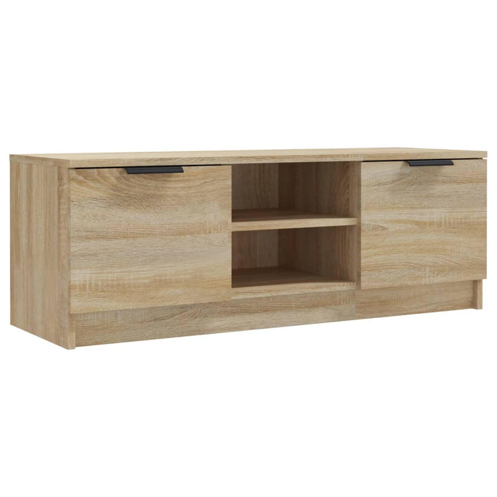 vidaXL Lowboard Sonoma Eiche 102x36.5x35 cm