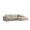 ECKSOFA Ottom Celes Premium Opera Velvet - Beige, Holzwerkstoff/Textil (266/165cm) - Fun Möbel