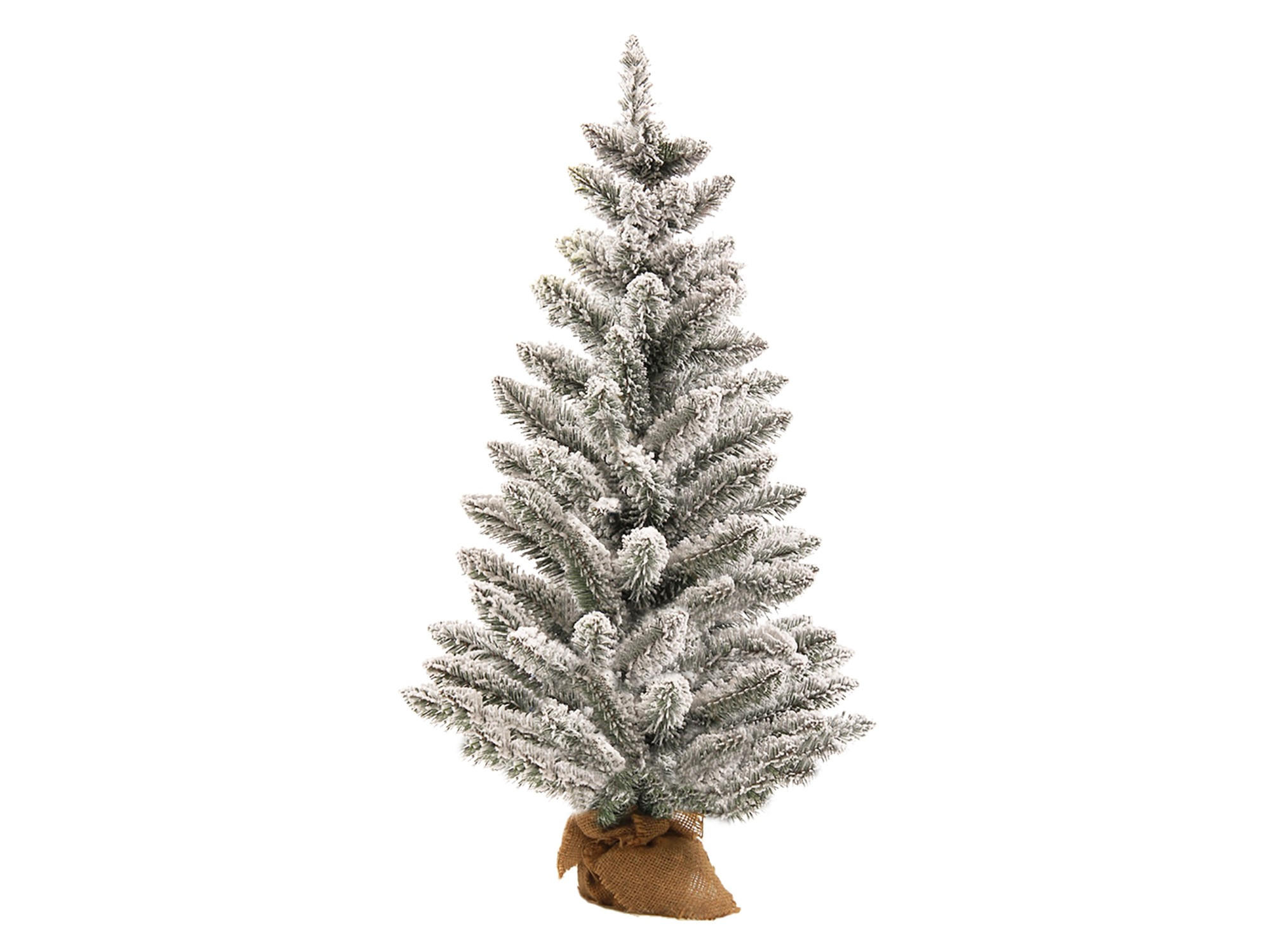 WEIHNACHTSBAUM künstlich mit Schnee DELUXE Viola in Blumentopf 60cm, Tannenbaum Christbaum Kunstbaum Dekobaum mit Metallständer - Weiß, Kunststoff (60cm) - LAALU