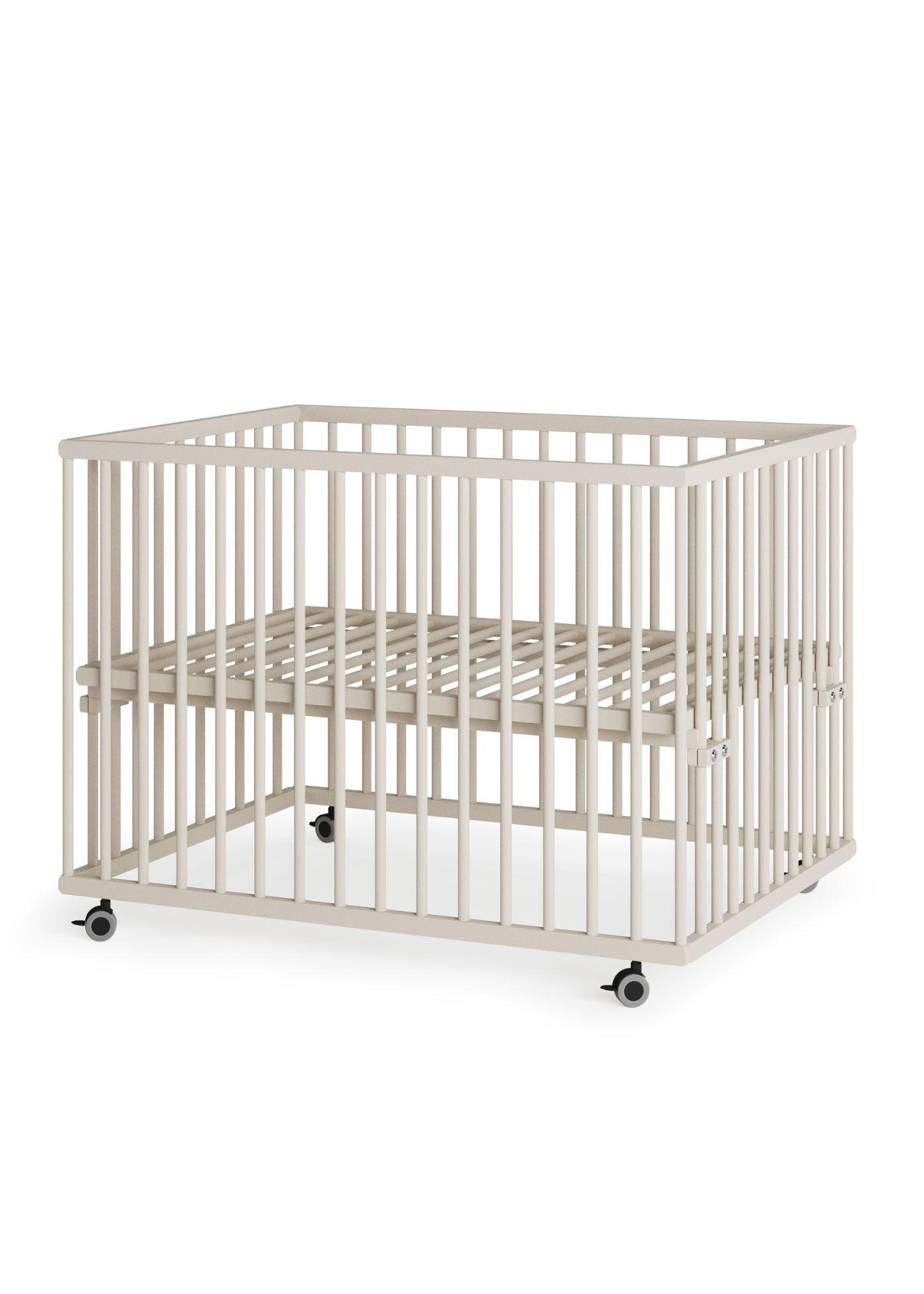 LAUFGITTER 75x100 cm mit Lattenrost - sahara dust - Premium Kollektion - Sandfarben, Holz (100/74/75cm) - Sämann – make a difference.