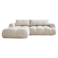 ECKSOFA Mitto, Seite: Links - Schwarz/Naturfarben, Holz/Kunststoff (270/173cm) - MIRJAN24