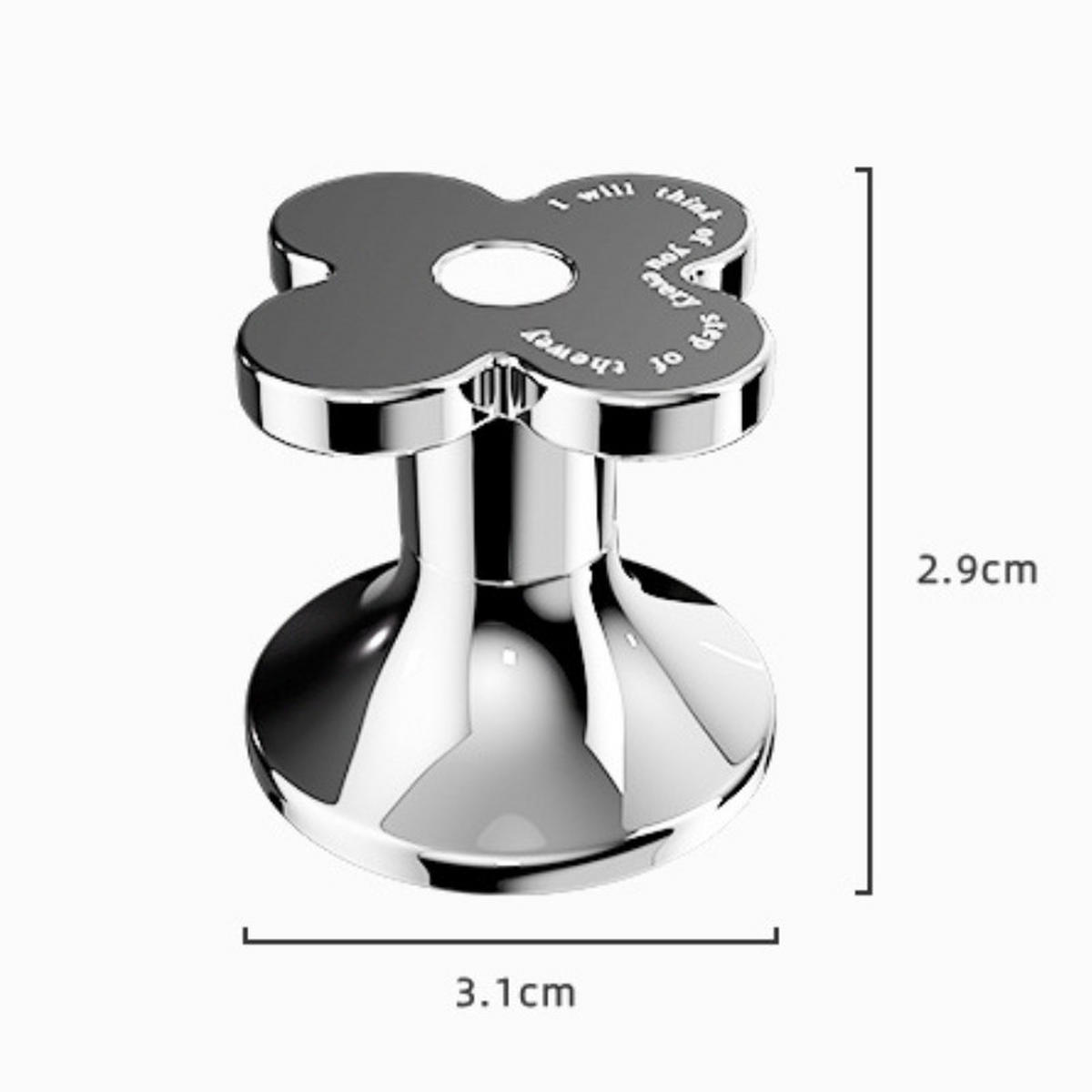 WC-TASTE, silber, 3.1/3.1/2.9CM - Silberfarben, Kunststoff (3/3/6cm)