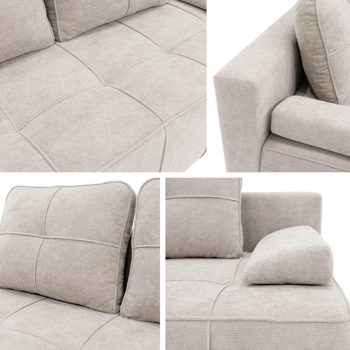 SCHLAFSOFA Lover - Schwarz/Graphitfarben, Holz/Kunststoff (202/95/95cm) - MIRJAN24