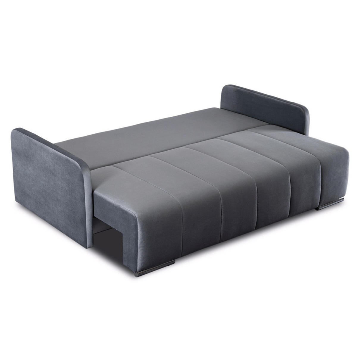 SOFA IBIZA Schlaffunktion Hellgrau - Grau, Holz/Textil (202/93/97cm) - makarowski meble