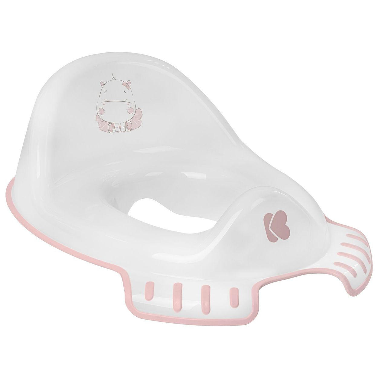 TOILETTENTRAINER Hippo rosa anatomische Form, Spritzschutz, rutschfeste Silikonbasis, ab 18 Monate - Rosa, Kunststoff (27/42cm) - Kikka boo