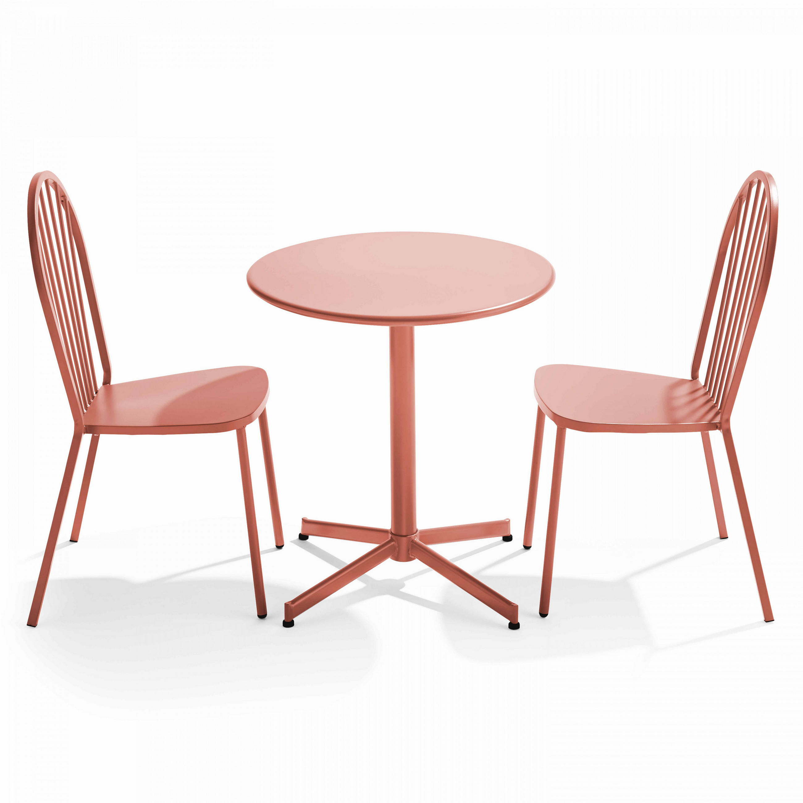 GARTENSET 3-tlg., Lehm - Pink, Metall - Oviala