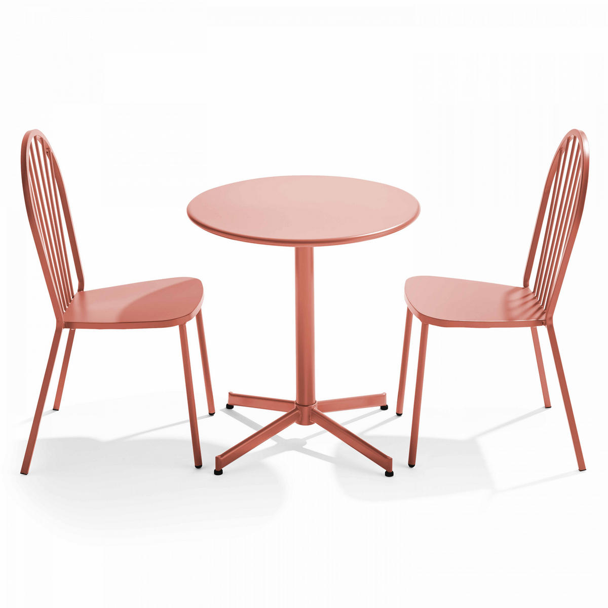 GARTENSET 3-tlg., Lehm - Pink, Metall - Oviala