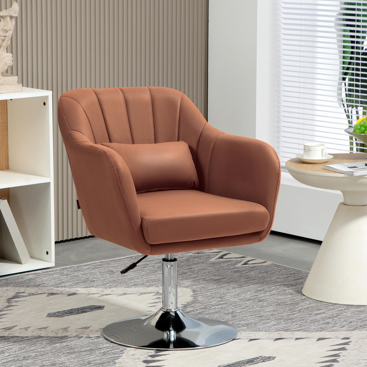 BARHOCKER DE-13263 höhenverstellbar Braun - Braun, Metall (60/91/60cm) - ComfortXL