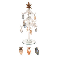 WEIHNACHTSDEKORATION Kristallbaum mit Ornamenten Mehrfarbig 21cm (Glas / 1 Stk.) - Multicolor, Glas (8/21/8cm) - Krebs Glas Lauscha