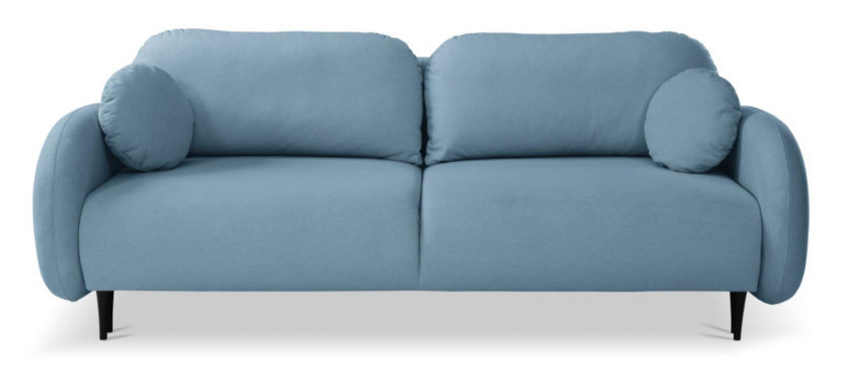 SOFA Blau SOFTI Mit Schlaffunktion - Blau, Textil (232/95/109cm) - Sepro Meble