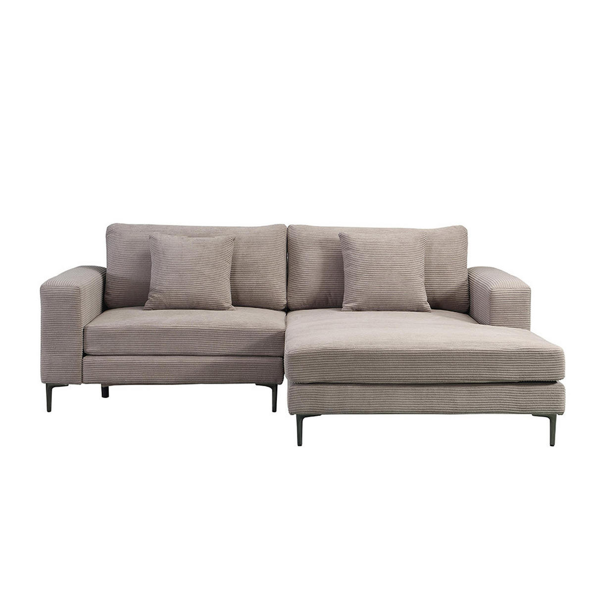 SOFA BELLANO - Beige, M - Rechts - Beige, Holz/Kunststoff (238/188cm) - Home Deluxe