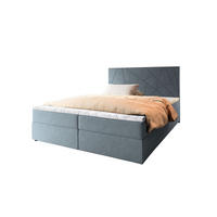 POSTEL BOXSPRING MADO 160x200 cm, s matrací a úložným prostorem, světle modrá - světle modrá, kompozitní dřevo/textil (160/200cm) - MASSENO