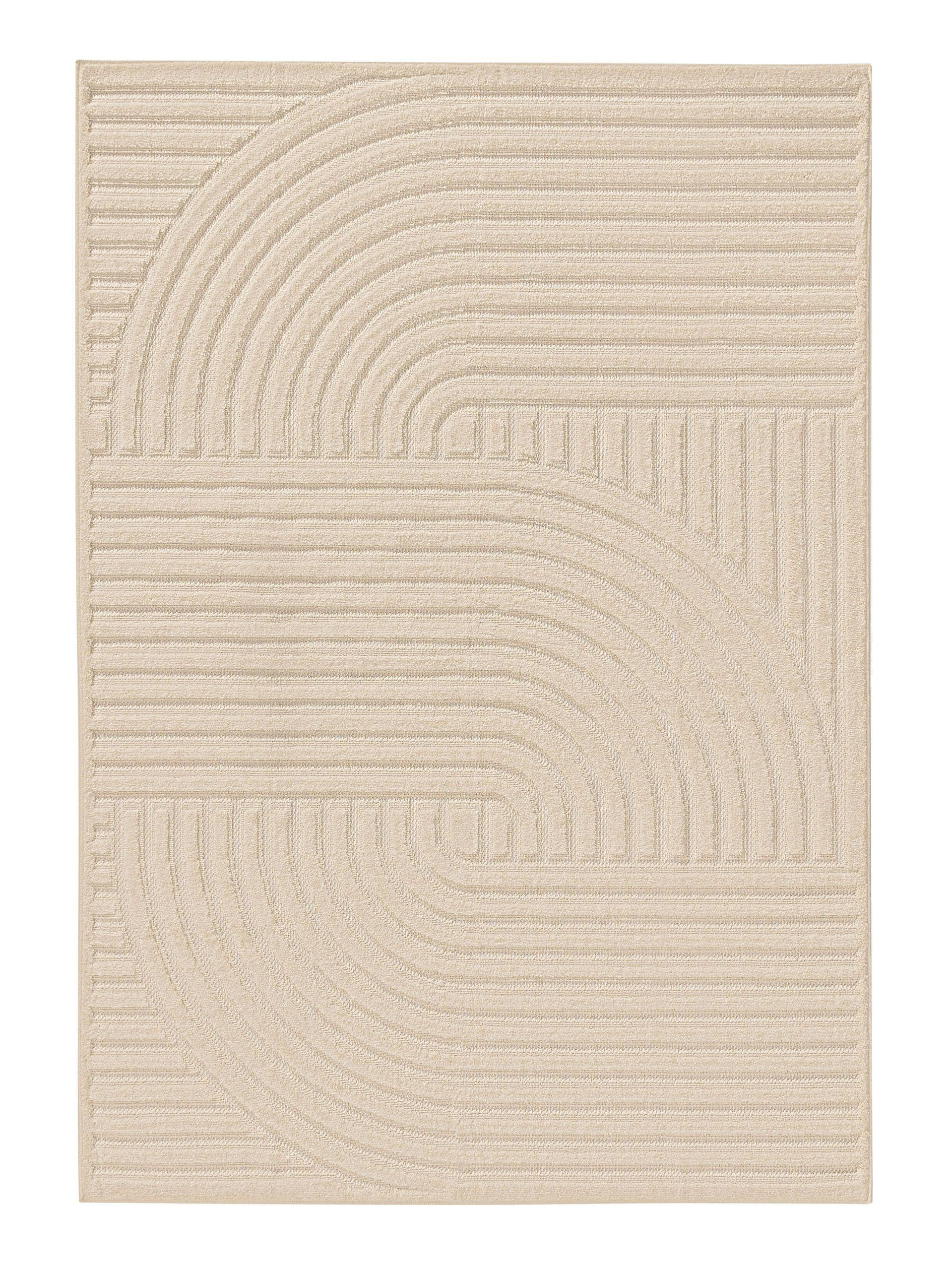 TEPPICH Leo Cream 140x200 cm - Creme, Kunststoff (140/200cm) - benuta