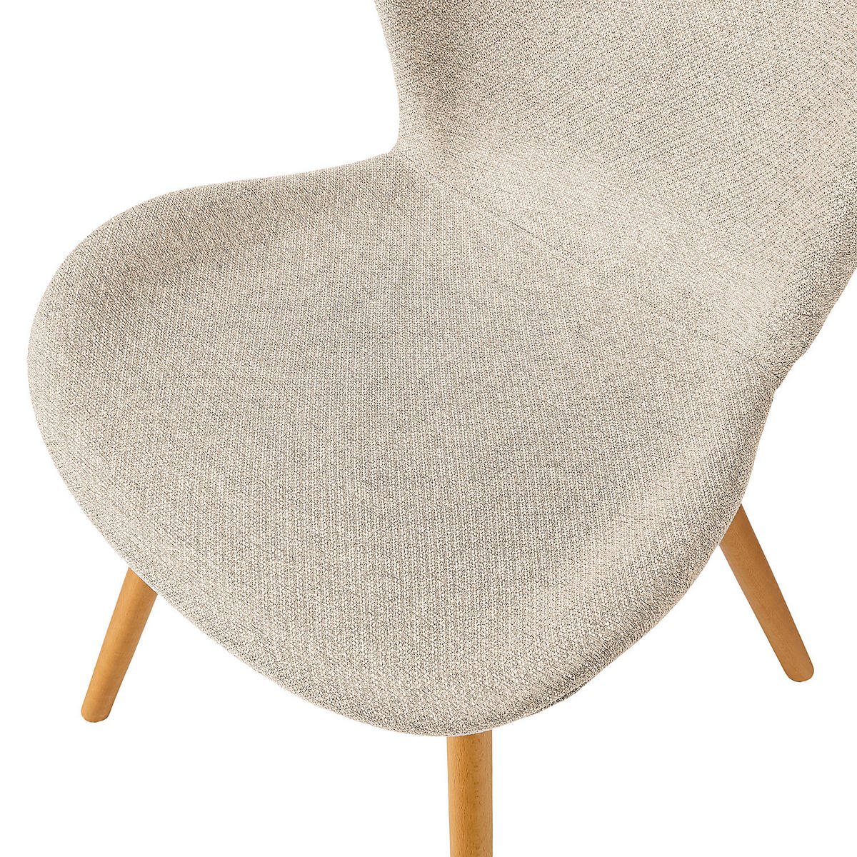 POLSTERSTUHL - Beige/Buchefarben, Textil (47/83/53cm) - home24