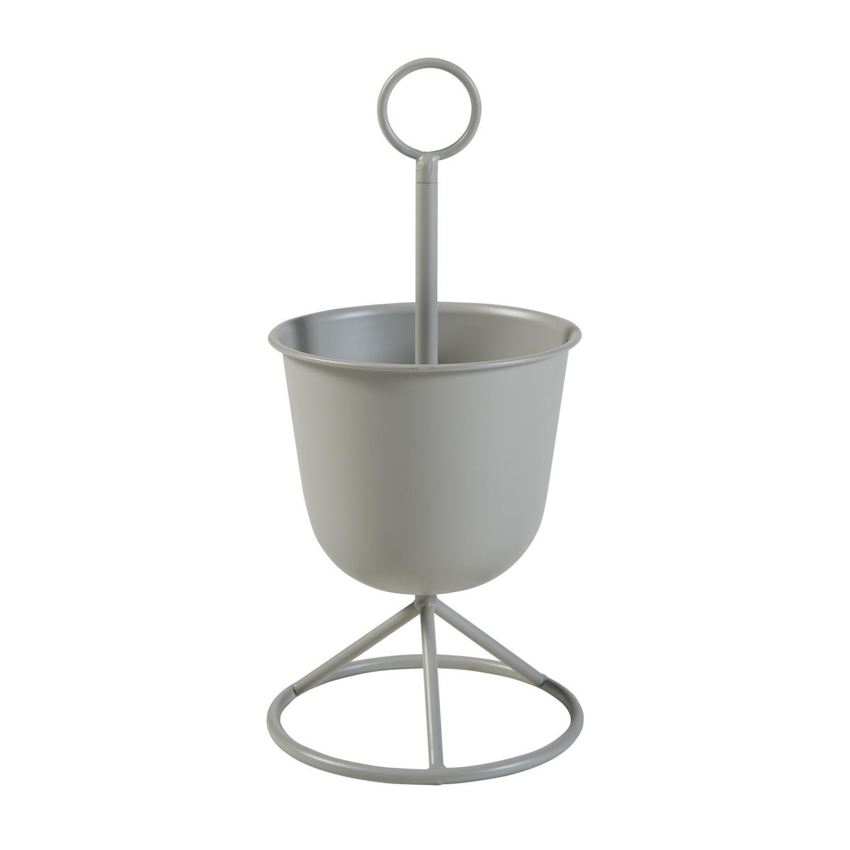 PFLANZENSTÄNDER Alphen - Hellgrau, Metall (23/48cm) - [en.casa]