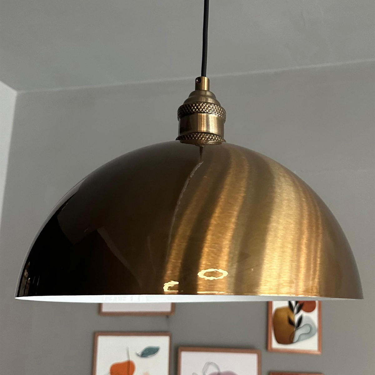 PENDELLEUCHTE LYimpi - Messingfarben, Metall (30/30/30cm) - Bamyum